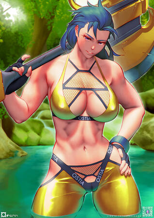 half-body + background